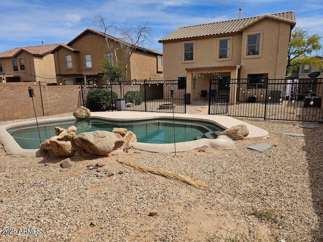 2514 W Big Oak St, Phoenix, AZ 85085 - view of pool featuring a patio, fence, and a fenced in pool