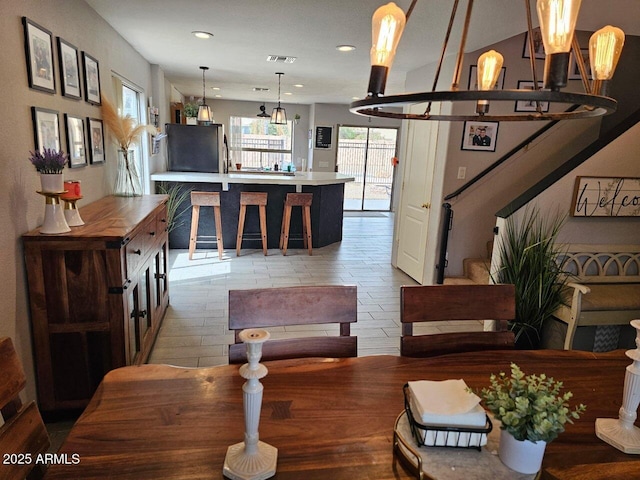 2514 W Big Oak St, Phoenix, AZ 85085 - living area featuring recessed lighting, visible vents, and stairway
