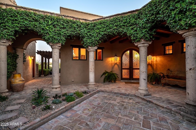 40039 N 107th Pl, Scottsdale, AZ 85262 - entrance to property featuring stucco siding and french doors