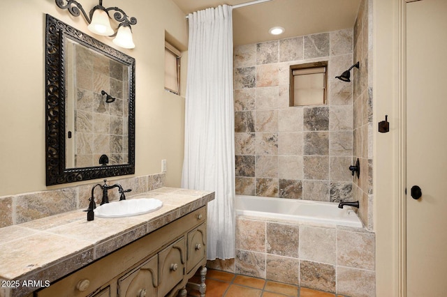 40039 N 107th Pl, Scottsdale, AZ 85262 - full bath with tiled shower / bath combo and vanity