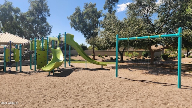 view of jungle gym