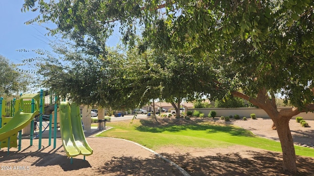 view of jungle gym