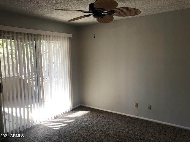 4042 E Carson Rd, Phoenix, AZ 85042 - unfurnished room with carpet flooring, a textured ceiling, and ceiling fan