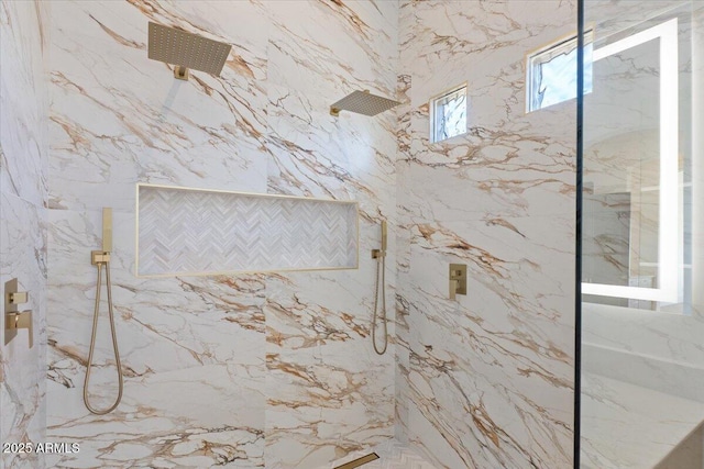 3354 E Jaeger Cir, Mesa, AZ 85213 - bathroom with a marble finish shower