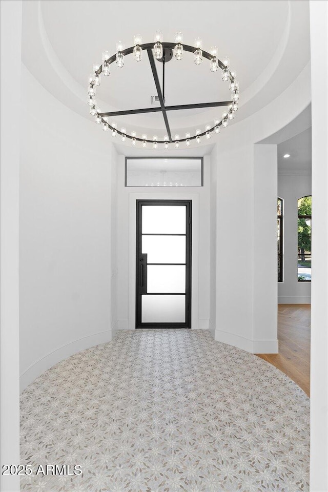 3354 E Jaeger Cir, Mesa, AZ 85213 - entryway featuring recessed lighting and a chandelier