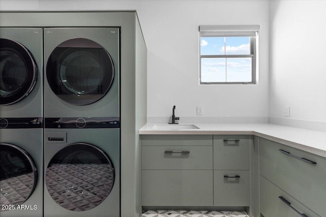 3354 E Jaeger Cir, Mesa, AZ 85213 - laundry room with stacked washer and clothes dryer