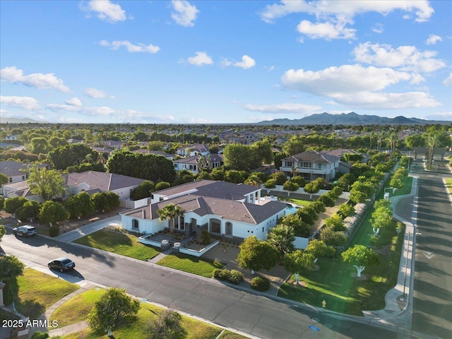 3354 E Jaeger Cir, Mesa, AZ 85213 - aerial view of residential area featuring a mountain backdrop