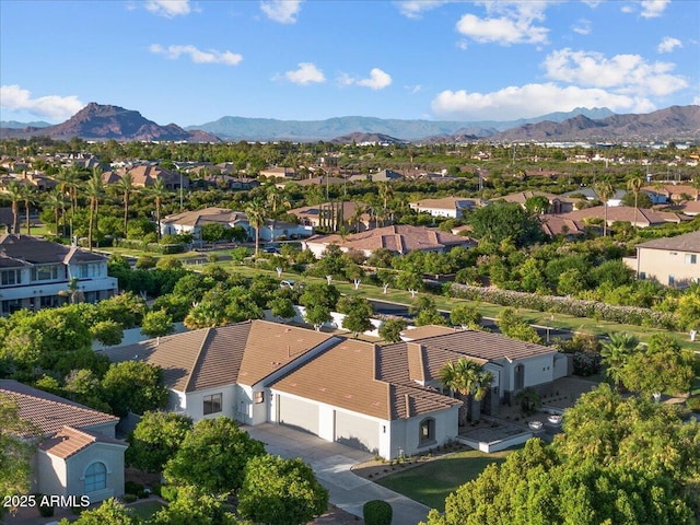 3354 E Jaeger Cir, Mesa, AZ 85213 - aerial view of residential area with mountains