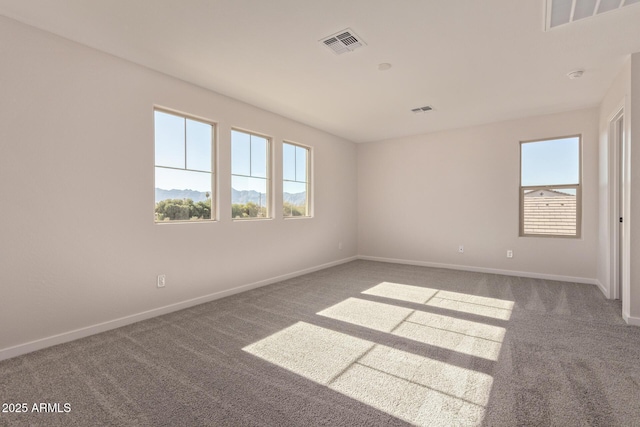 view of carpeted empty room