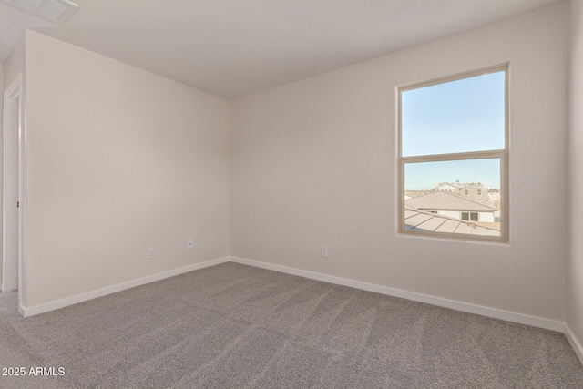 view of carpeted empty room