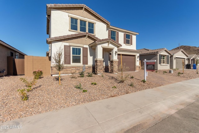 view of front of house featuring a garage