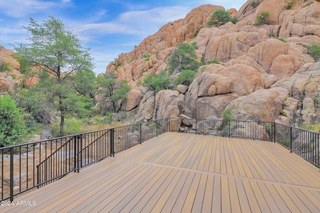 4393 N Twisted Trl, Prescott, AZ 86301 - view of wooden terrace