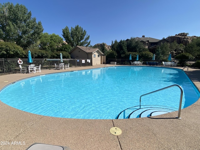 4393 N Twisted Trl, Prescott, AZ 86301 - pool with fence and a patio area