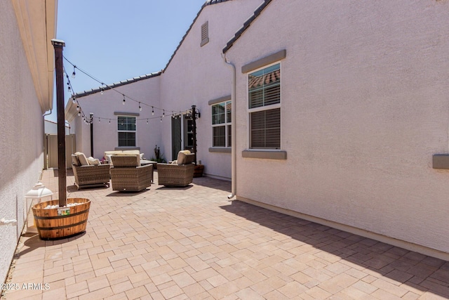 3852 E Bartlett Way, Chandler, AZ 85249 - view of patio / terrace with an outdoor hangout area