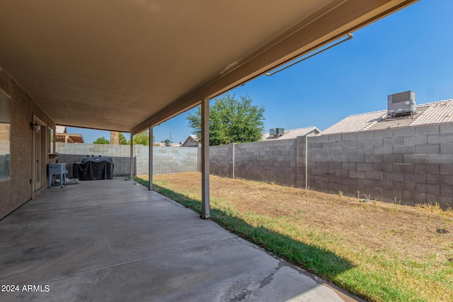 view of patio / terrace with a fenced backyard