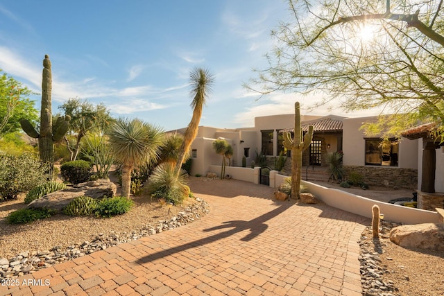view of front of house featuring a gate and fence private yard