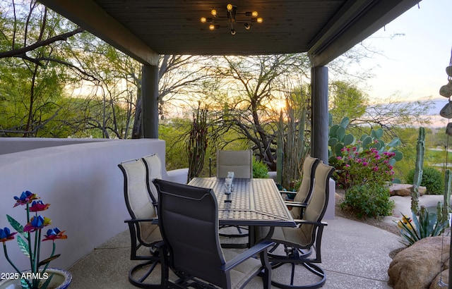 view of patio / terrace featuring outdoor dining space
