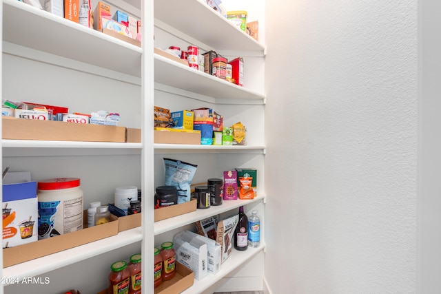 view of pantry