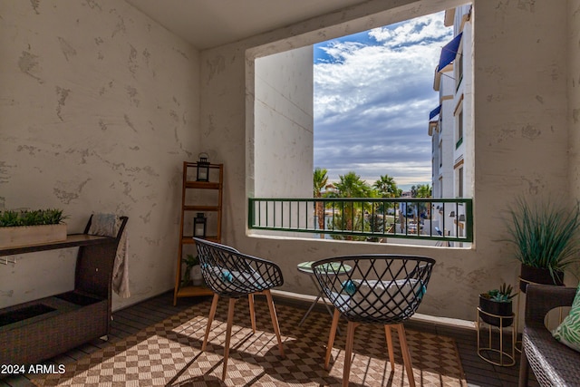 view of balcony