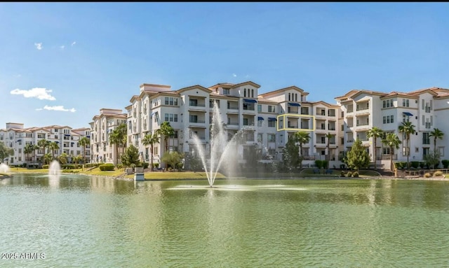 view of water feature featuring a residential view