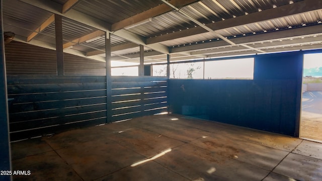 view of horse barn