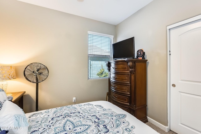 bedroom with a closet