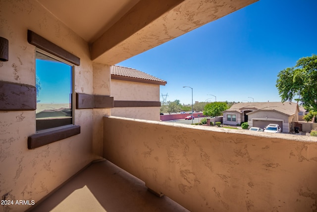 view of balcony