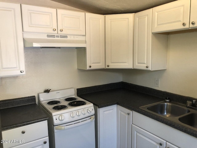 kitchen featuring white cabinetry