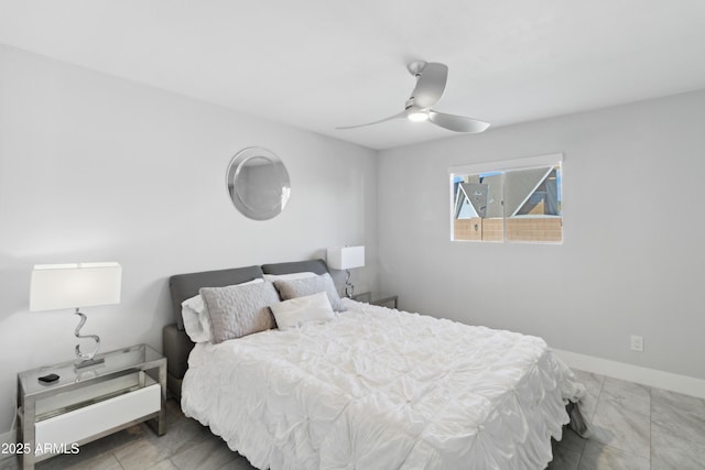 3758 E Sunnyside Dr, Phoenix, AZ 85028 - bedroom with a ceiling fan and baseboards