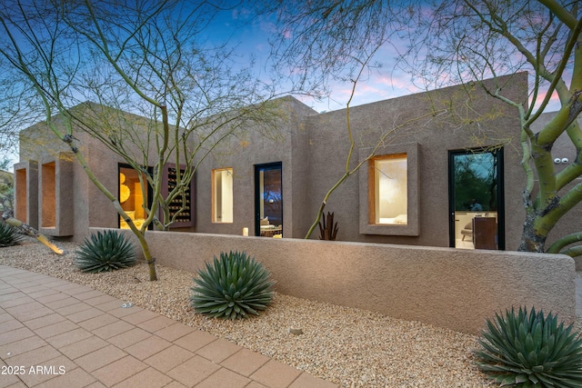 view of pueblo-style home