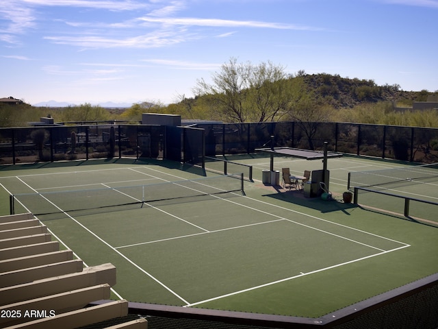 view of tennis court