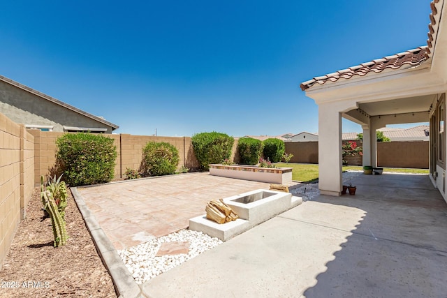 4051 S Galaxy Ln, Mesa, AZ 85212 - fenced backyard featuring a patio