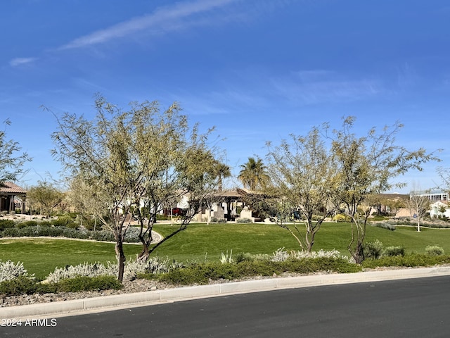 4051 S Galaxy Ln, Mesa, AZ 85212 - ranch-style home with a front lawn and a gazebo