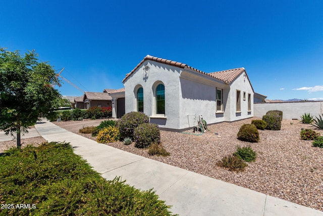 4051 S Galaxy Ln, Mesa, AZ 85212 - view of front facade featuring stucco siding and a tile roof