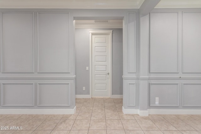 closet featuring visible vents