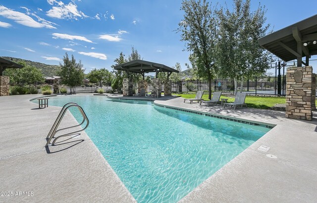 6975 E Lynx Wagon Rd, Prescott Valley, AZ 86314 - community pool featuring a patio and fence