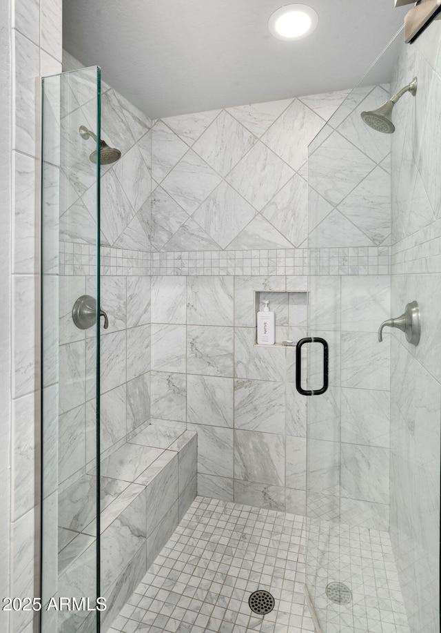 bathroom with walk in shower