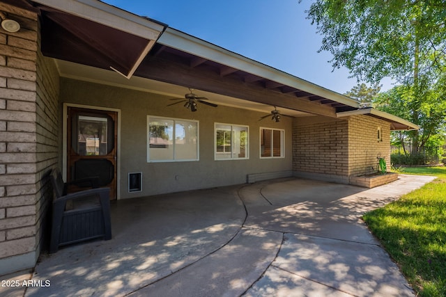 405 E Stanford Ave, Gilbert, AZ 85234 - view of patio featuring a ceiling fan
