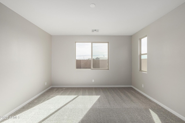 view of carpeted empty room