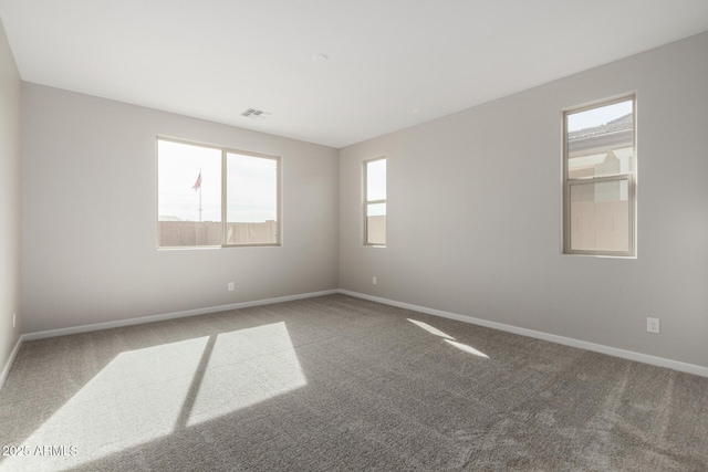 unfurnished room with carpet