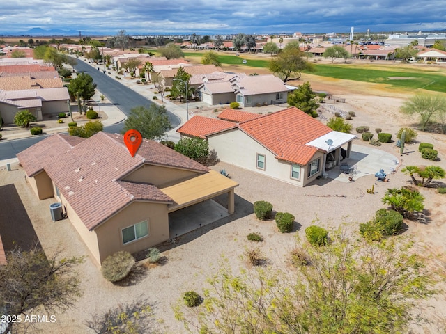 birds eye view of property featuring a residential view