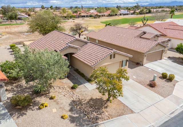 drone / aerial view featuring a residential view