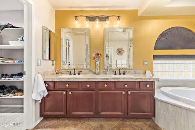 31453 N Blackfoot Dr, San Tan Valley, AZ 85143 - bathroom with double vanity and a garden tub