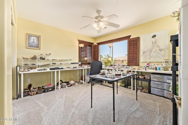 31453 N Blackfoot Dr, San Tan Valley, AZ 85143 - office area with ceiling fan