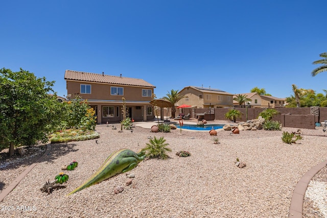 31453 N Blackfoot Dr, San Tan Valley, AZ 85143 - rear view of house featuring a patio area and stucco siding