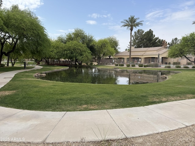 2031 W Periwinkle Way, Chandler, AZ 85248 - view of property's community with a lawn and a water view