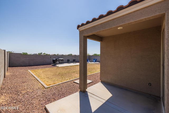 view of patio / terrace featuring a fenced backyard