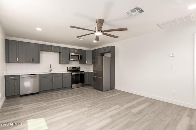 11842 N 30th Dr, Phoenix, AZ 85029 - kitchen featuring stainless steel appliances, visible vents, and light countertops