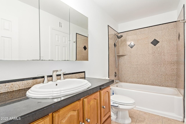 4629 S Mill Ave, Tempe, AZ 85282 - full bath featuring vanity,  shower combination, and tile patterned flooring