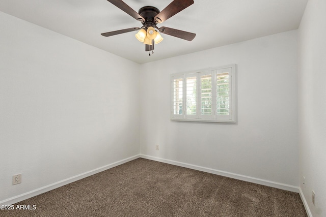 4629 S Mill Ave, Tempe, AZ 85282 - carpeted spare room with baseboards and ceiling fan
